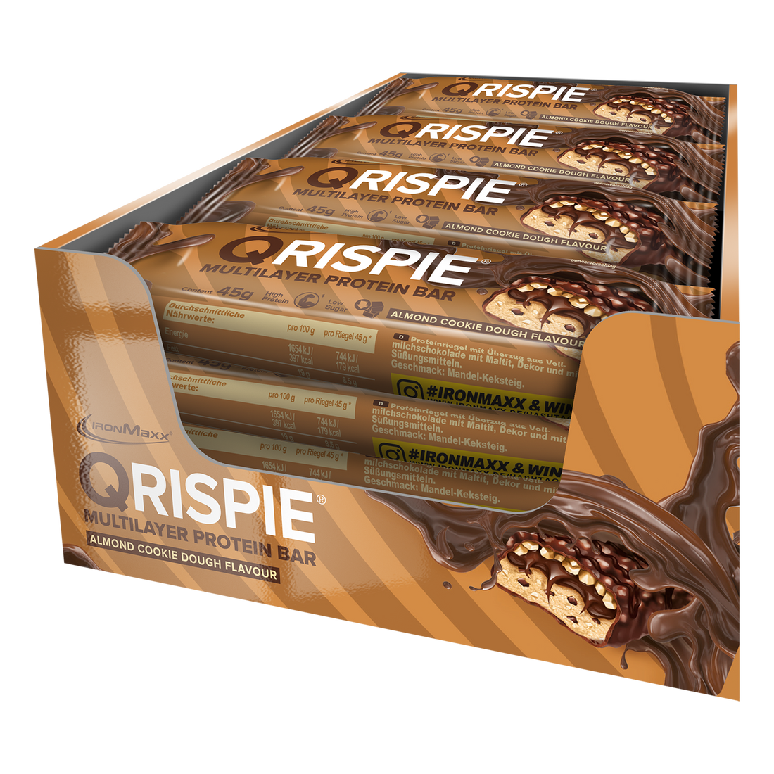 Qrispie Protein Bar (16x45g) - Almond Cookie Dough