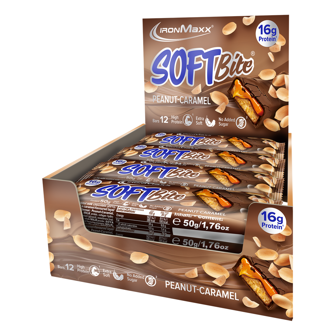Softbite (12x50g) - Peanut Caramel