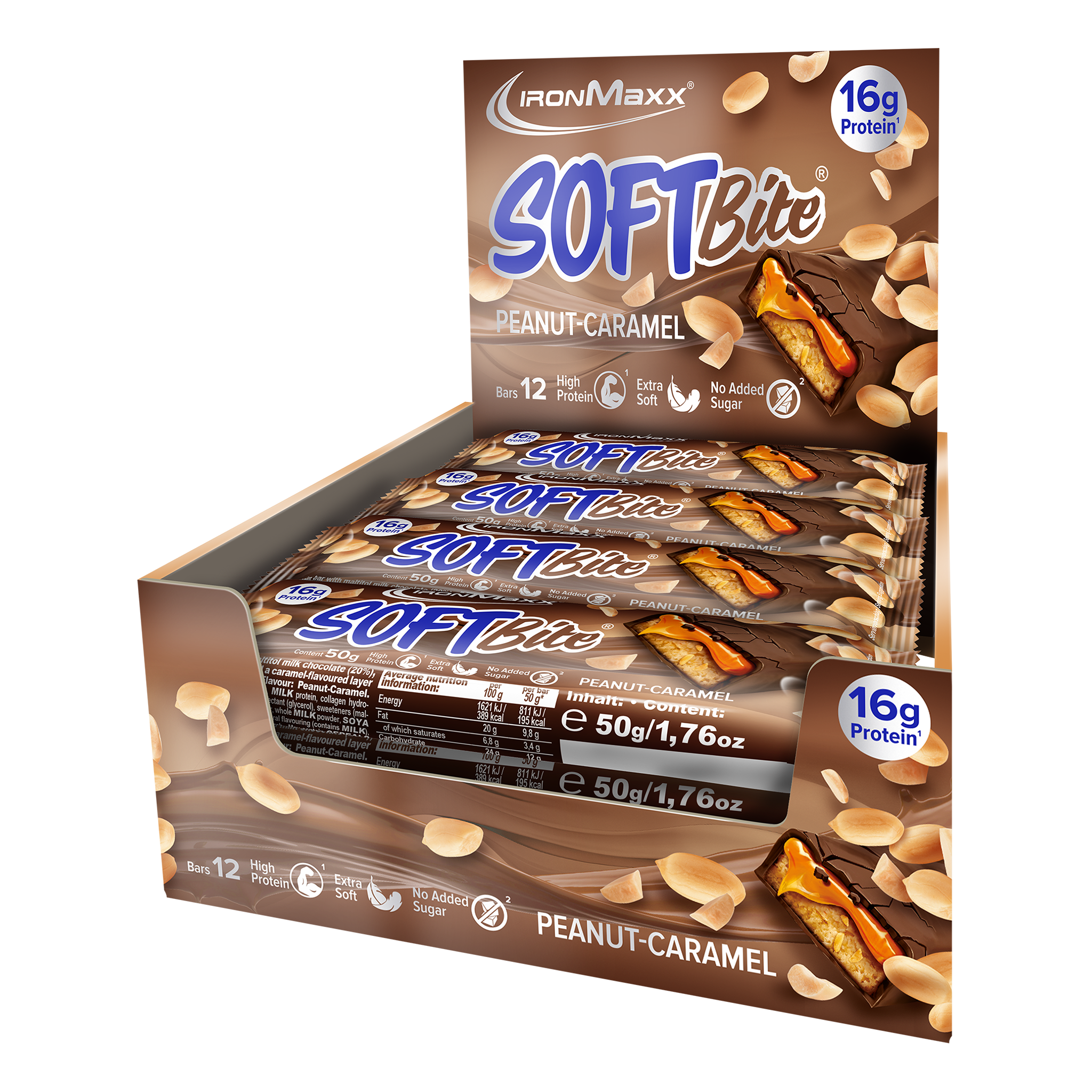 Softbite (12x50g) - Peanut Caramel