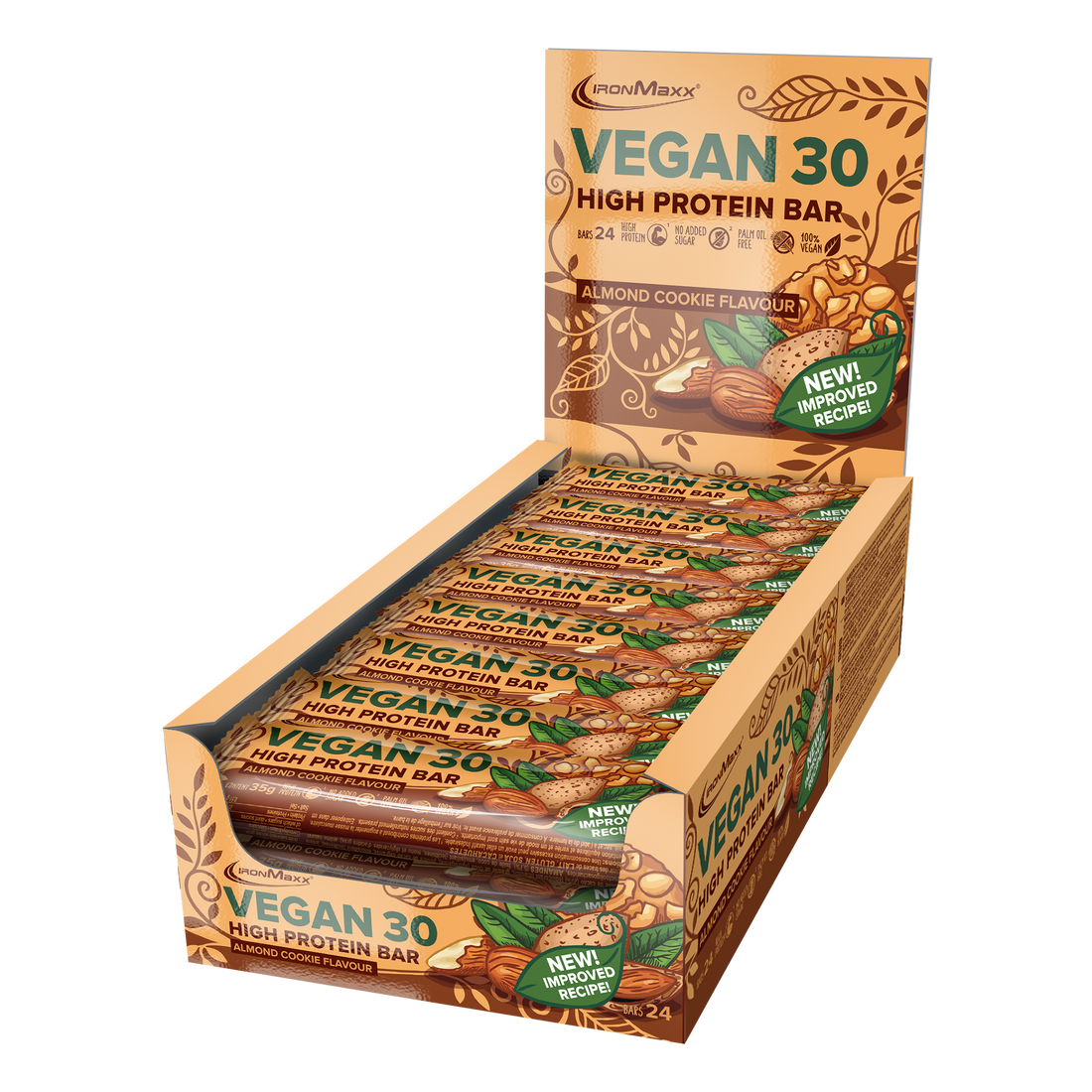Vegan 30 Protein Riegel (24x35g) - Almond Cookie