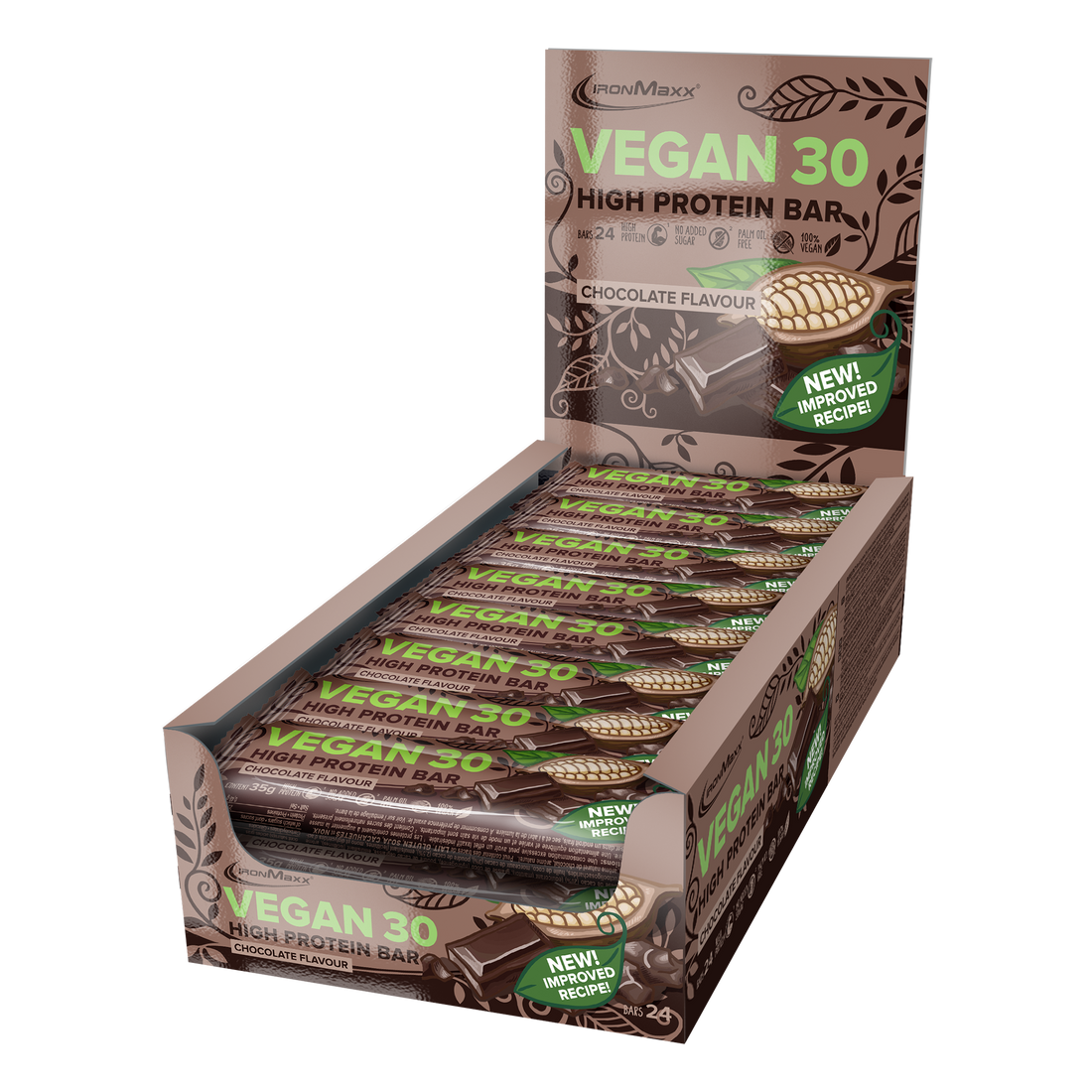Vegan 30 Protein Riegel (24x35g) - Schokolade