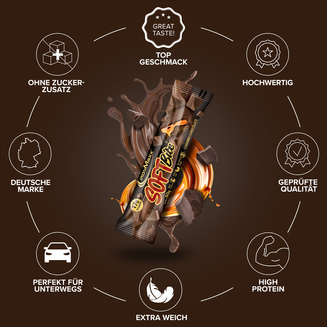 Softbite (12x50g) - Caramel Chocolate