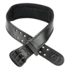 Cintura Premium per Sollevamento in Pelle Nera - XL