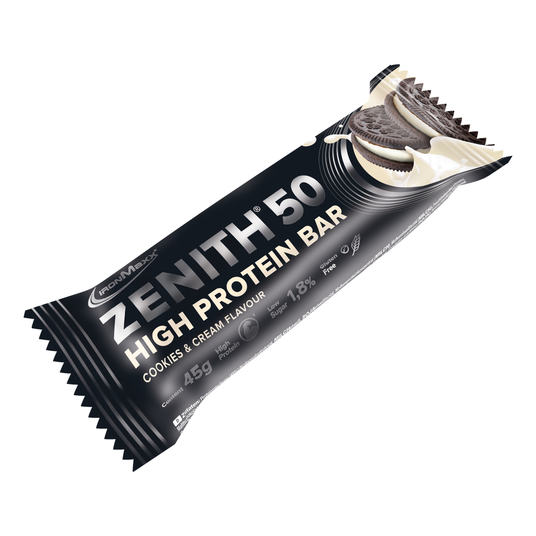 ZENITH 50 Protein Bar (45g) - Cookies &amp; Cream