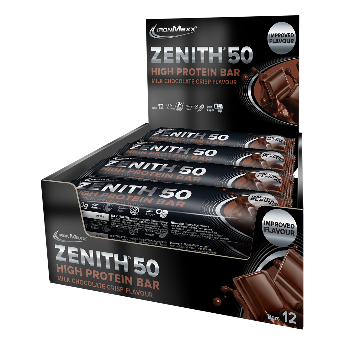 ZENITH® 50 Protein Bar (12x100g) - Chocolate Crisp