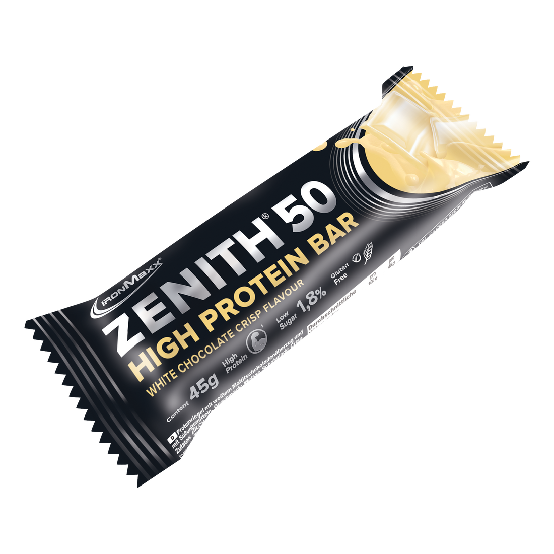 ZENITH® 50 Protein Bar (45g) - White Chocolate Crisp