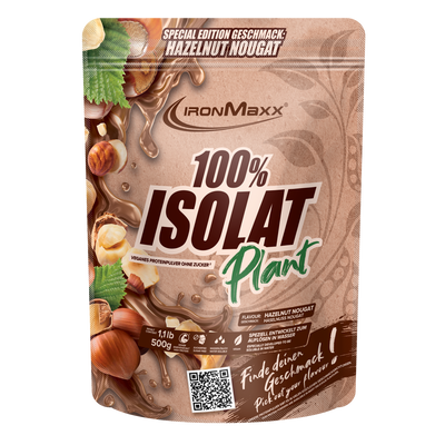 100% Isolat Plant 500g Beutel Hazelnut Nougat