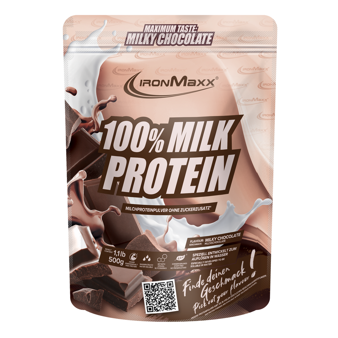 100% Milk-Protein 500g Beutel Milky-Chocolate