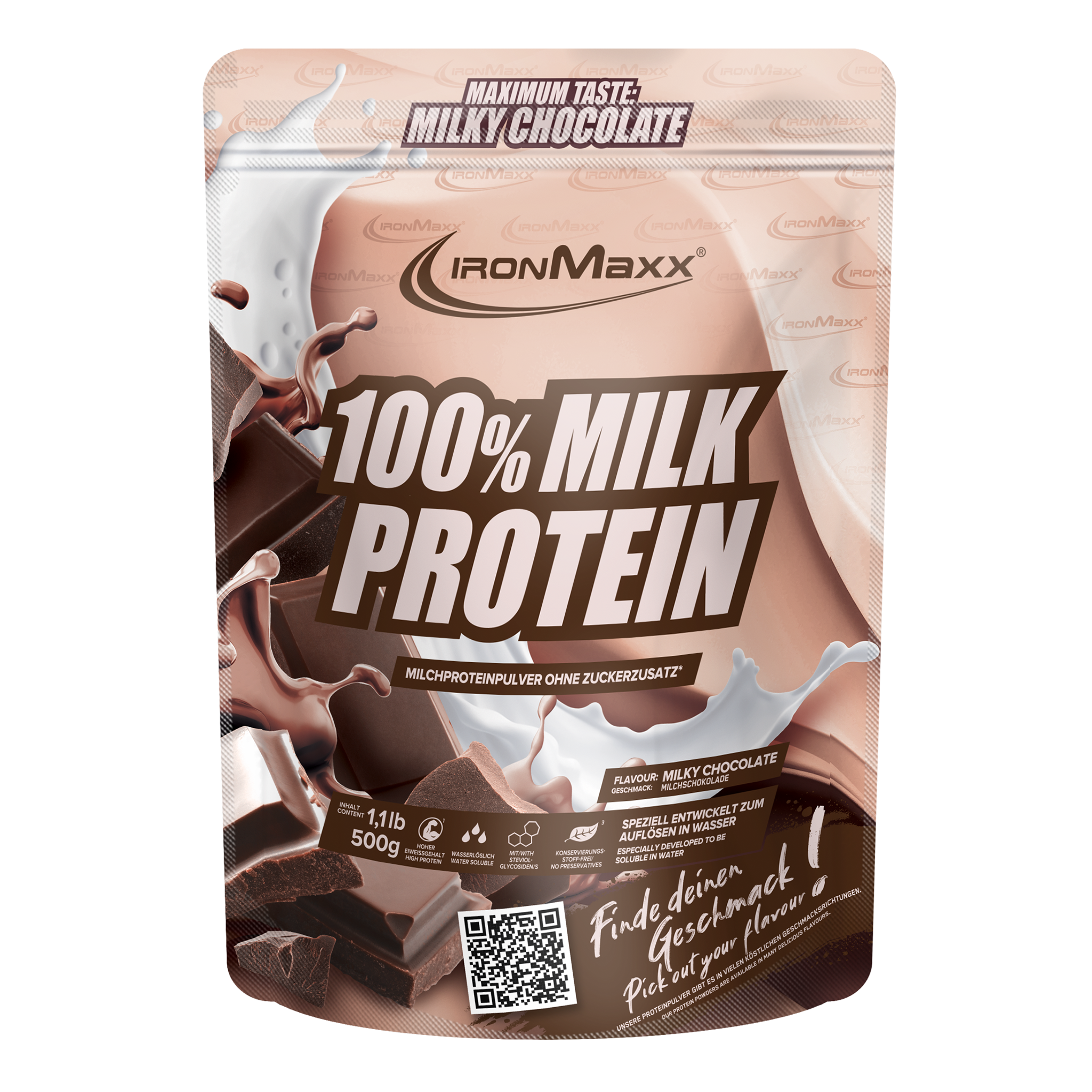 100% Milk-Protein 500g Beutel Milky-Chocolate