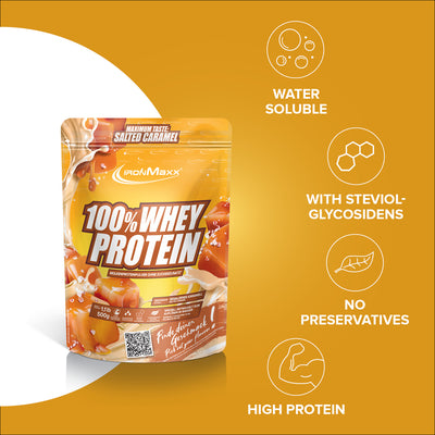 100% Whey Protein - 500g bag - Salted Caramel