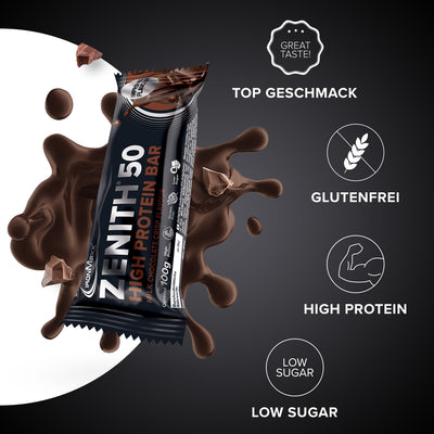 50% ZENITH® Protein bar - Chocolate Crisp (12x100g)