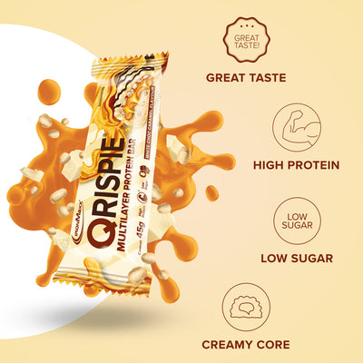 Qrispie Protein Bar (45g) - White Choc Caramel