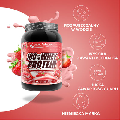 100% <tc>Whey Protein</tc> (900g) - Truskawka