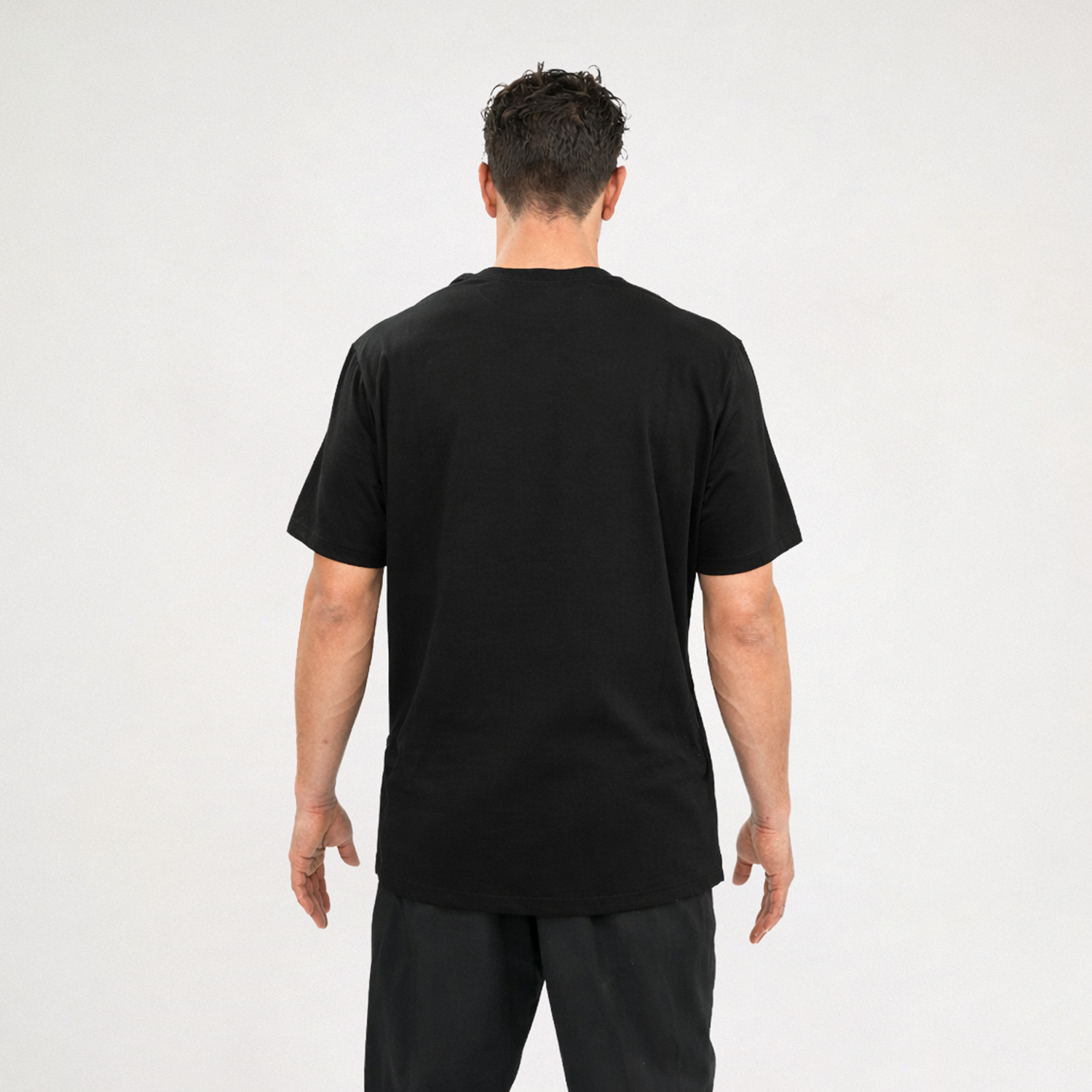 T-shirt zwart - heren S