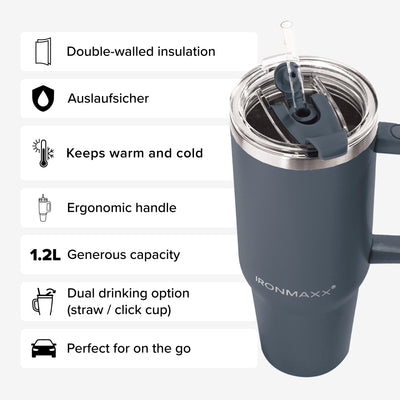 IronMaxx Cup V3.0 (1200ml) - Anthracite