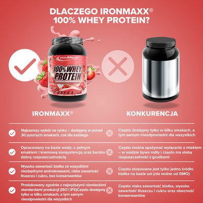 100% <tc>Whey Protein</tc> (900g) - Truskawka