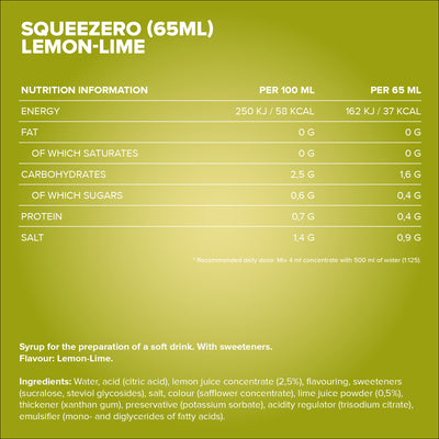 <tc>SqueeZero</tc> (65ml) - <tc>Lemon Lime</tc>