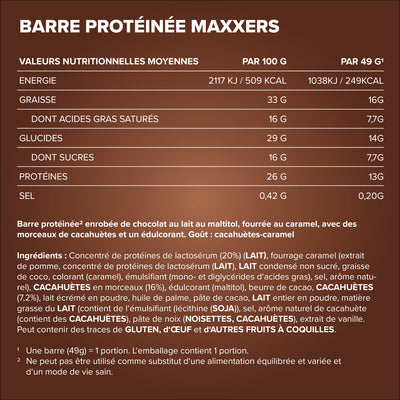 <tc>Maxxers</tc> (49g) - <tc>Peanut Caramel</tc>