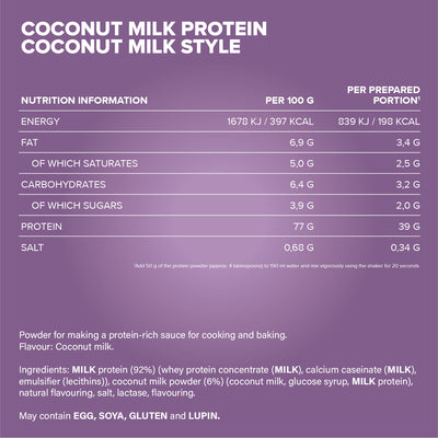 Coconut Milk Protein (500g) - Coconut Milk Style