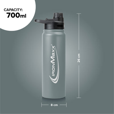 Hot & Cold Bottle Insulated Steel (800ml) - Ash Grey