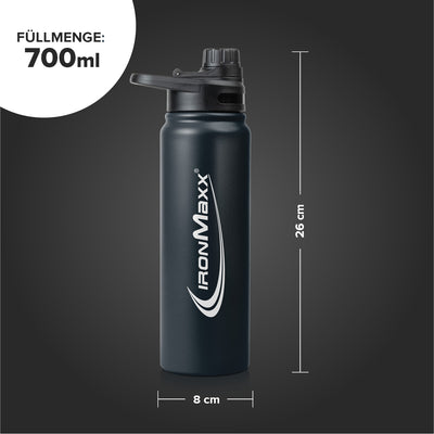 Hot & Cold Bottle Insulated Steel (800ml) - Deep Black
