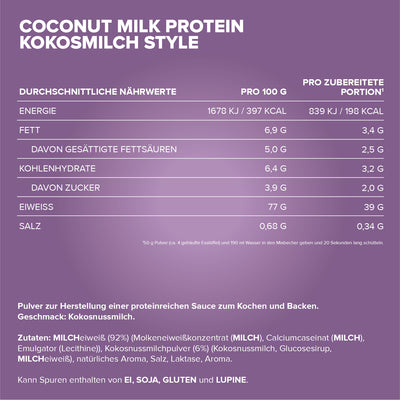 Coconut Milk Protein (500g) - Kokosmilch Style