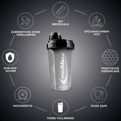 Shaker (700ml) - Schwarz Matt