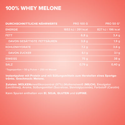 100% Whey Protein (2350g) - Melone