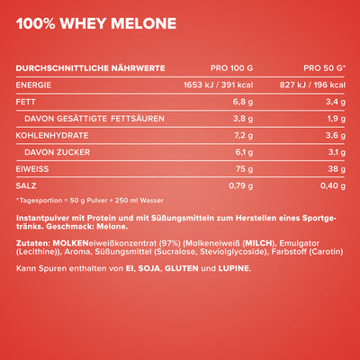 100% Whey Protein (900g) - Melone