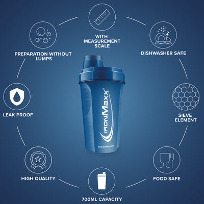 Shaker (700ml) - Dark blue