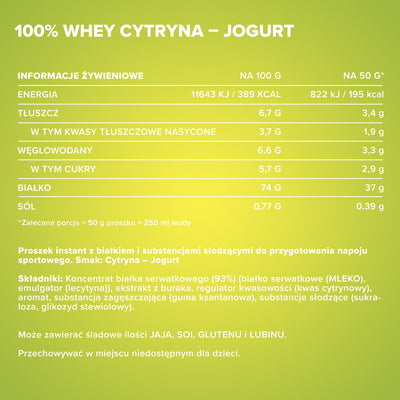100% <tc>Whey Protein</tc> (900g) - <tc>Lemon Yoghurt</tc>