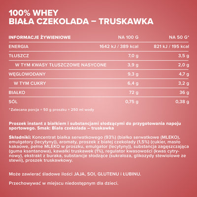 100% <tc>Whey Protein</tc> (2350g) - <tc>White Chocolate Strawberry</tc>