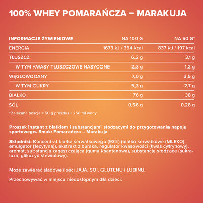 100% <tc>Whey Protein</tc> (900g) - <tc>Orange</tc> Marakuja