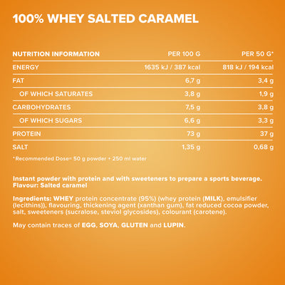 100% Whey Protein (2350g) - Salted Caramel