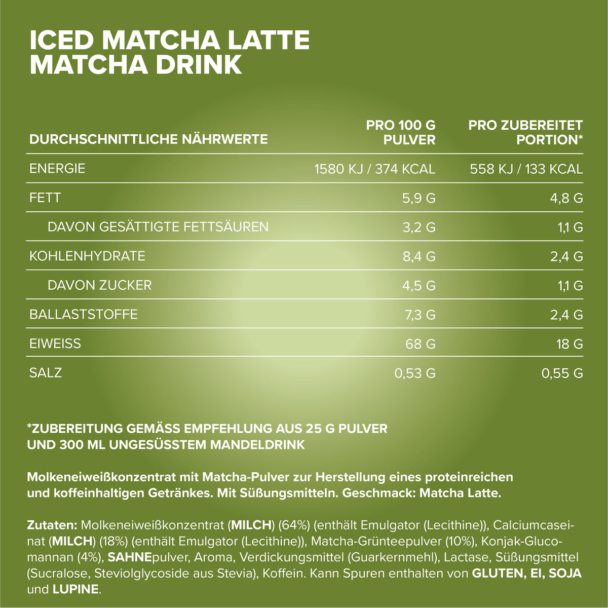 Iced Matcha Latte (400g) - Matcha – IronMaxx Nutrition