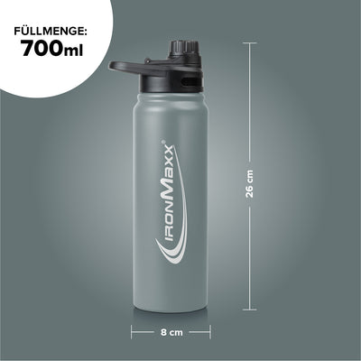 Hot & Cold Bottle Insulated Steel (800ml) - Ash Grey