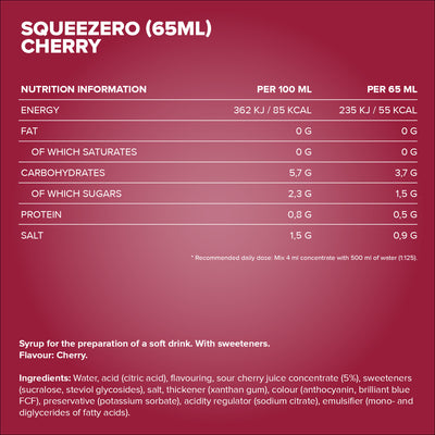 SqueeZero 65 ml - Cherry