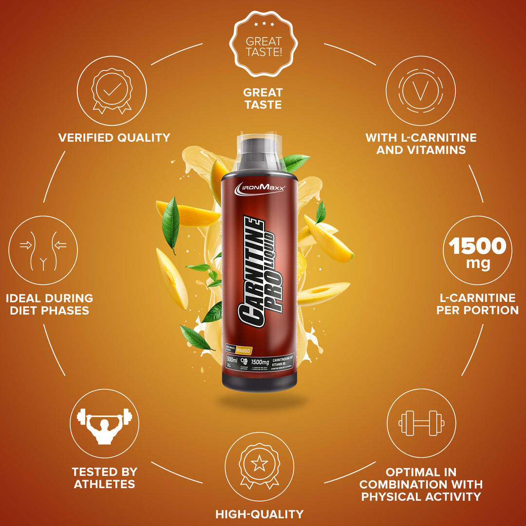 Buy Fatburner Carnitine Pro Liquid from the manufacturer IronMaxx Nutrition Buy Fatburner Carnitine Pro Liquid from the manufacturer IronMaxx Nutrition