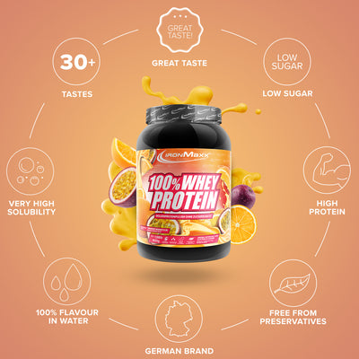 100% Whey Protein (900g) - Orange Passion Fruit
