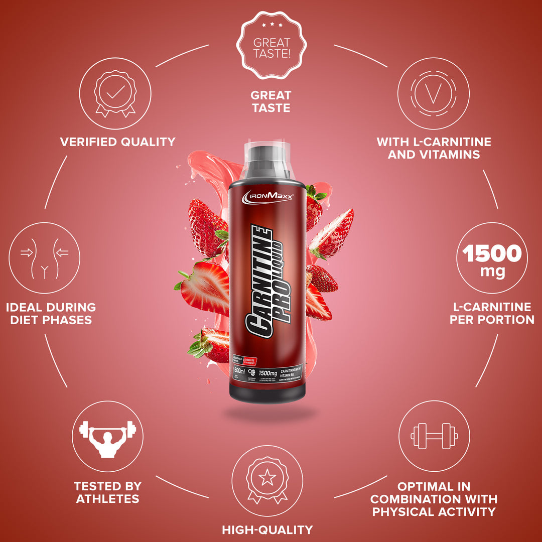Buy Fatburner Carnitine Pro Liquid from the manufacturer IronMaxx Nutrition Buy Fatburner Carnitine Pro Liquid from the manufacturer IronMaxx Nutrition