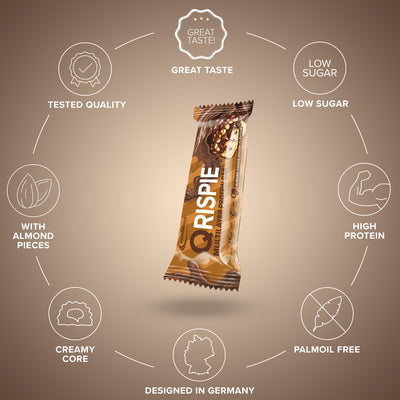 Qrispie Protein Bar (16x45g) - Almond Cookie Dough