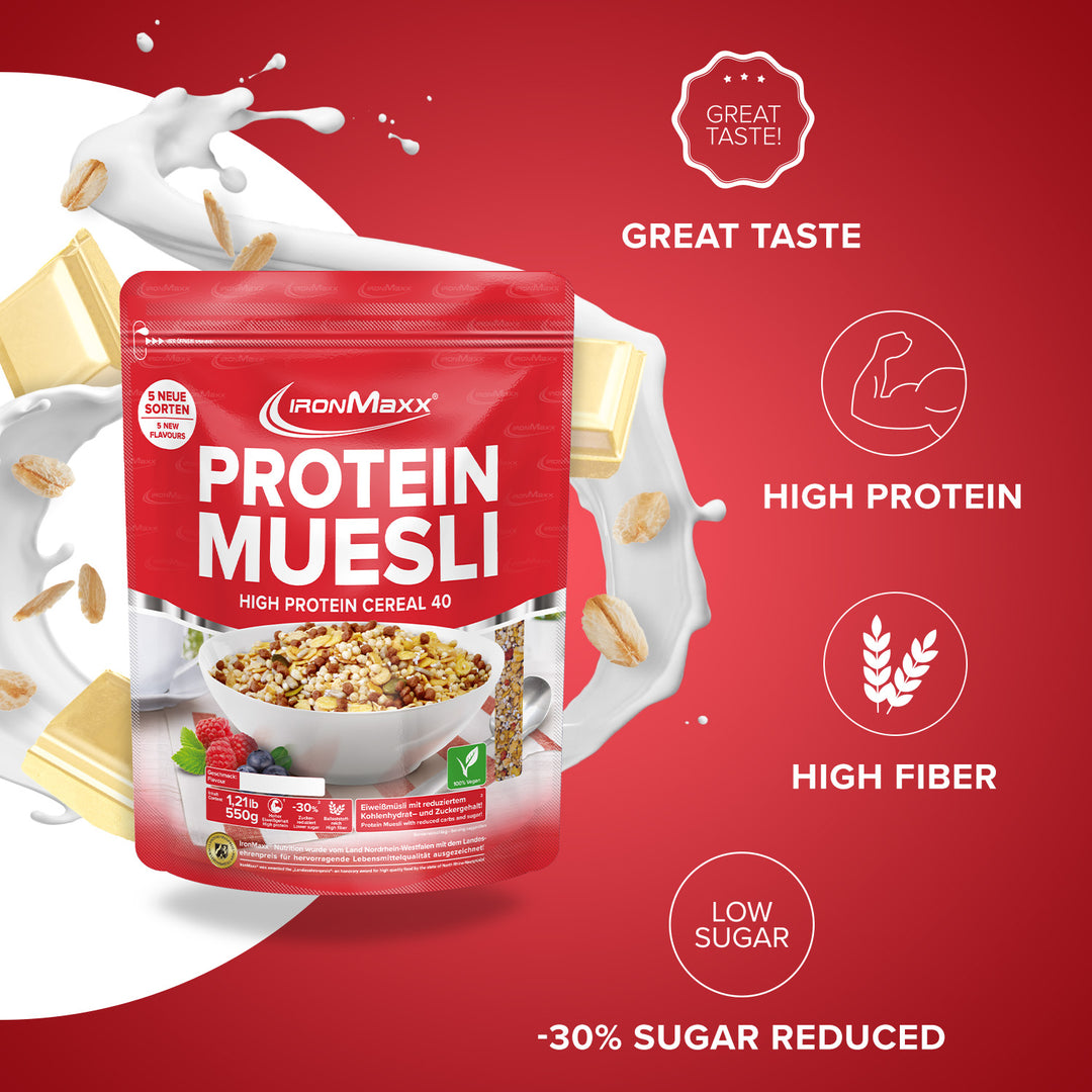 Protein Muesli (550g) - White Chocolate Vanilla