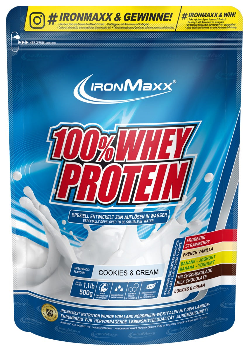 100% Whey Protein - 500g Beutel - Cookies & Cream