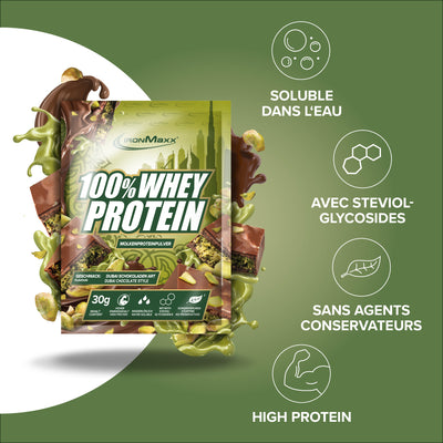 100% <tc>Whey Protein</tc> (30 g) - <tc>Dubai Chocolate Style</tc>