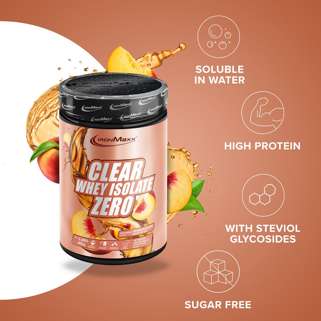 Clear Whey Isolate Protein Shake - Frullato proteico fruttato e rinfrescante - Proteine isolate del siero di latte di alta qualità (900 g, Arancia Fresca Clear Whey Isolate Protein Shake - Frullato proteico fruttato e rinfrescante - Proteine isolate del siero di latte di alta qualità (900 g, Arancia Fresca