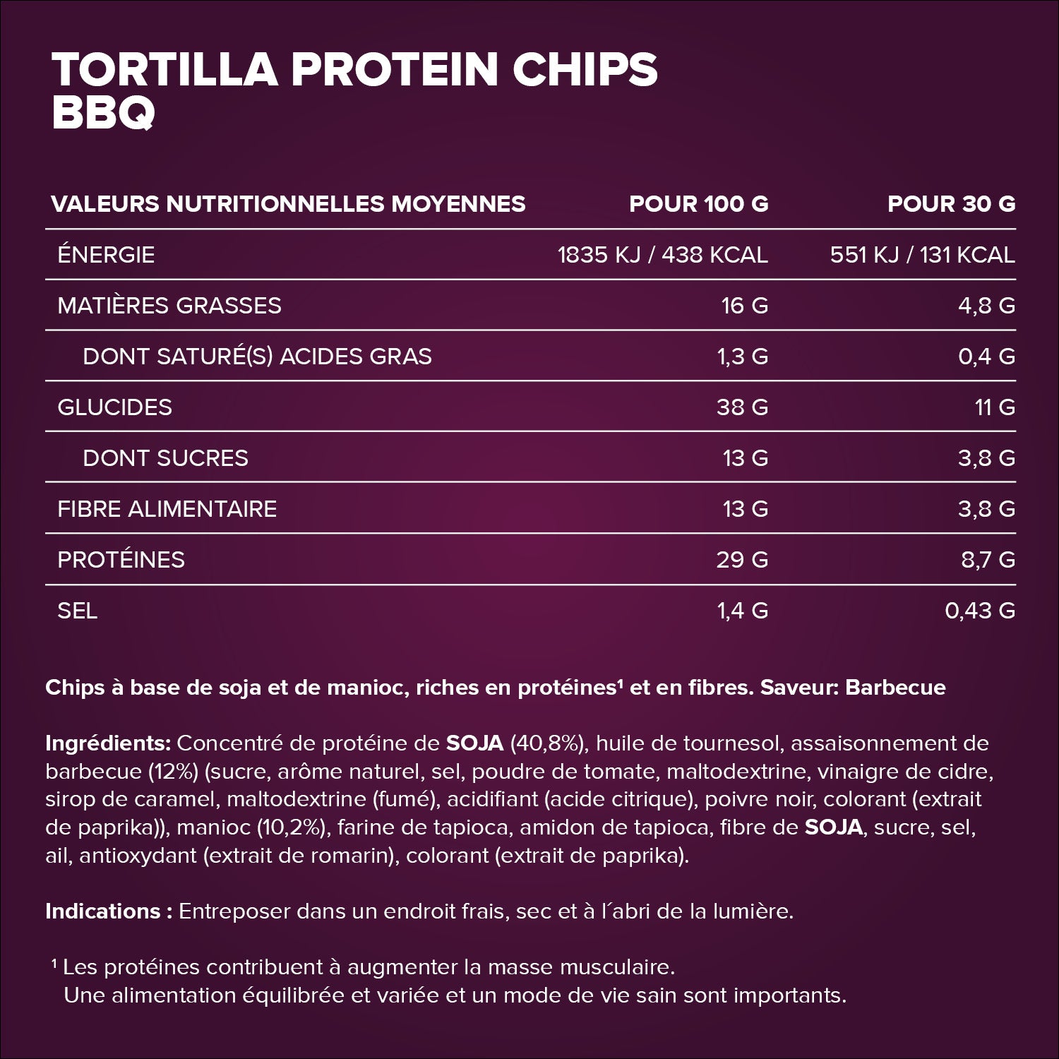 Eiwitrijke tortillachips 2.0 (60 g) - Barbecue