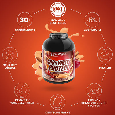 100% Whey Protein - 2350g  Dose - Apfel - Zimt