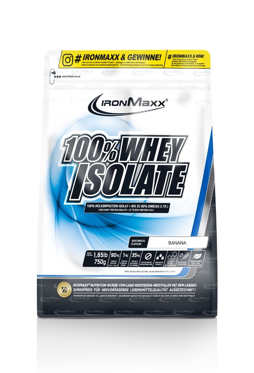 100%- Whey Isolate - 750g Beutel - Banane