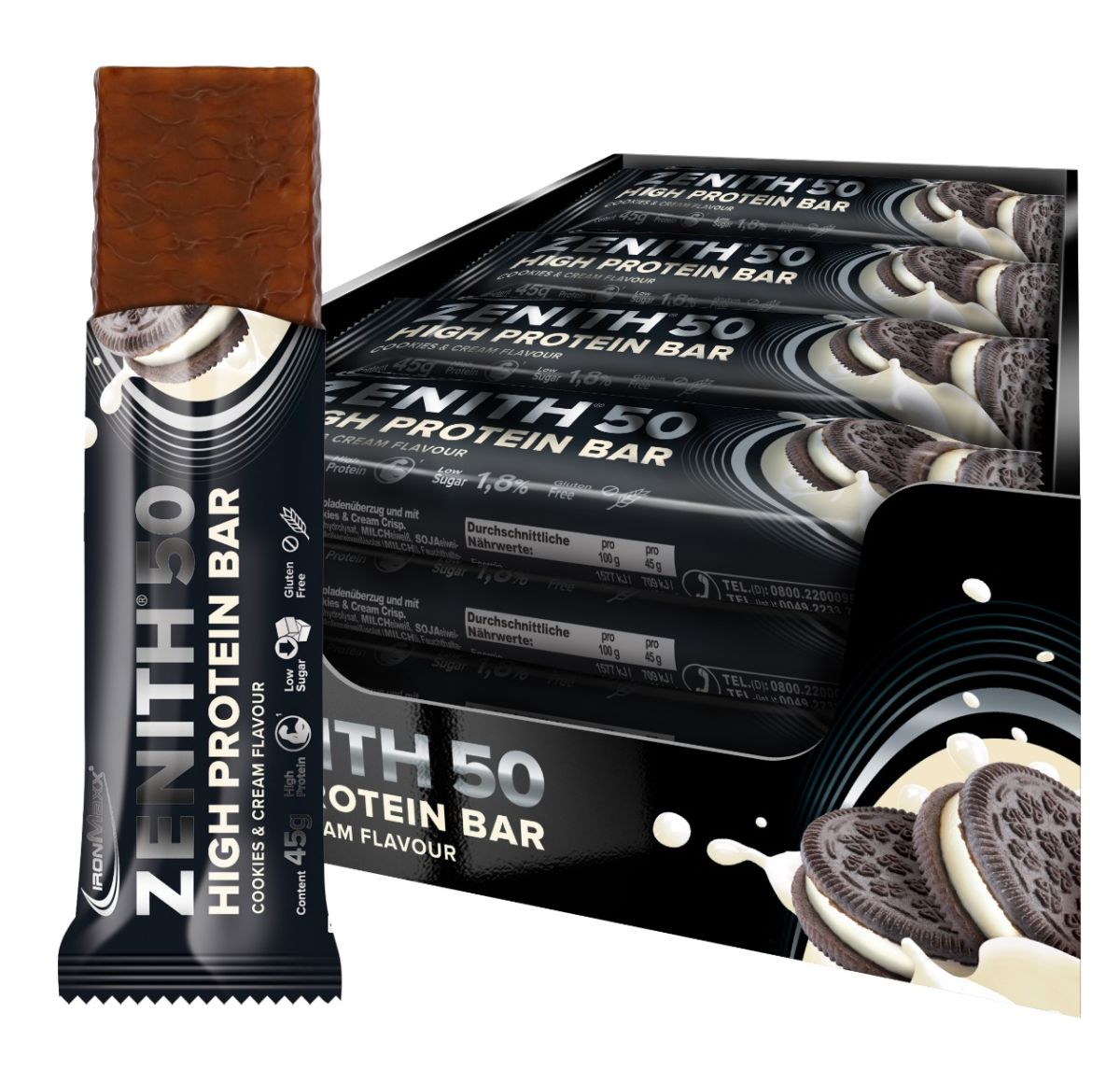 50% Zenith® Proteinriegel (16x45G)
