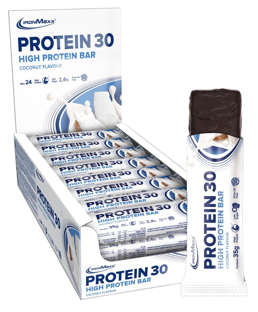 Protein 30 Protein Riegel - Kokosnuss (24x35g)